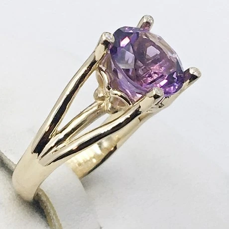 Bague Améthyste Ancienne En Or 18k Pour Femme 15 Bague Améthyste Ancienne En Or 18k Pour Femme – Image 13