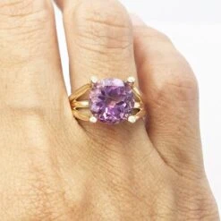 Bague Améthyste Ancienne En Or 18k Pour Femme 33 Bague Améthyste Ancienne En Or 18k Pour Femme -Vivalatina Boutiqe 17 Copiar min