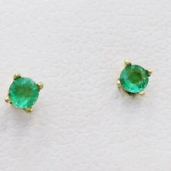 Boucles D'Oreilles Puce Emeraude -Vivalatina Boutiqe 4 Copiar