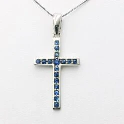 Pendentif Croix Pierres De Saphir En Or -Vivalatina Boutiqe 6 Copiar min 3