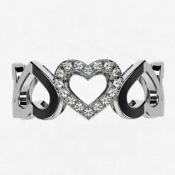 Devant -Vivalatina Boutiqe Alliance coeurs diamants 1