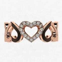 Alliance Coeur En Or Pour Femme -Vivalatina Boutiqe Alliance coeurs diamants 9