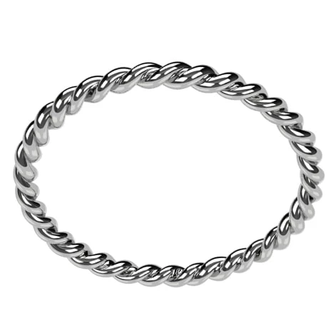 Alliance Torsadée En Or 18 Carats 6 Alliance Torsadée En Or 18 Carats – Image 4