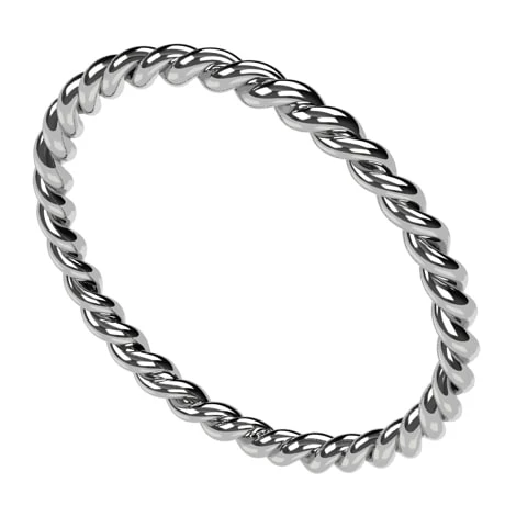 Alliance Torsadée En Or 18 Carats 5 Alliance Torsadée En Or 18 Carats – Image 3