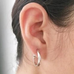 Boucle D'Oreille Anneau En Or Pour Homme Avec Diamants -Vivalatina Boutiqe Anneau homme or diamants 3