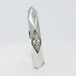 Boucle D'Oreille Anneau En Or Pour Homme Avec Diamants -Vivalatina Boutiqe Anneau homme or diamants 6