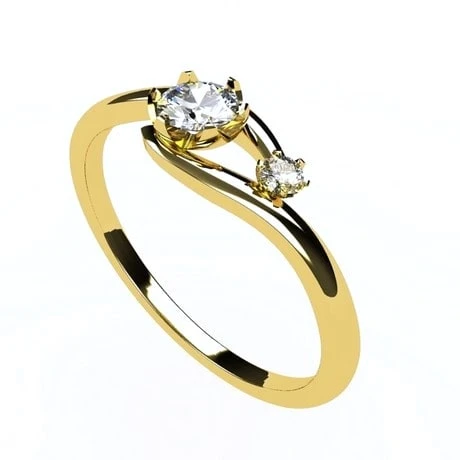 Bague 2 Diamants Pour Femme En Or 8 Bague 2 Diamants Pour Femme En Or – Image 6