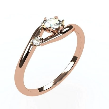 Bague 2 Diamants Pour Femme En Or 10 Bague 2 Diamants Pour Femme En Or – Image 8