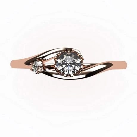 Bague 2 Diamants Pour Femme En Or 11 Bague 2 Diamants Pour Femme En Or – Image 9