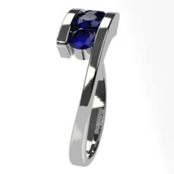 Bague 3 Pierres De Saphir 28 Bague 3 Pierres De Saphir -Vivalatina Boutiqe Bague 3 pierres saphir bleu 4mm 2