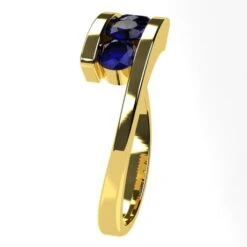 Bague 3 Pierres De Saphir 31 Bague 3 Pierres De Saphir -Vivalatina Boutiqe Bague 3 pierres saphir bleu 4mm 6