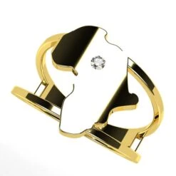 Bague Carte De L'Afrique -Vivalatina Boutiqe Bague africaine or 13