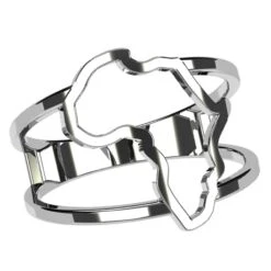 Bague Carte De L'Afrique -Vivalatina Boutiqe Bague africaine or 32