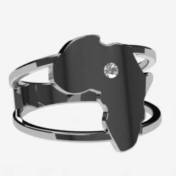 Bague Carte De L'Afrique -Vivalatina Boutiqe Bague africaine or 8