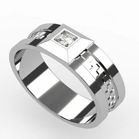 Bague Homme Diamant 5 Bague Homme Diamant – Image 3