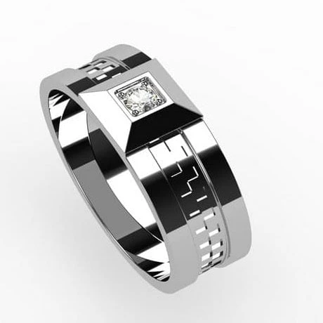 Bague Homme Diamant 7 Bague Homme Diamant – Image 5