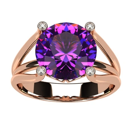 Bague Améthyste Ancienne En Or 18k Pour Femme 10 Bague Améthyste Ancienne En Or 18k Pour Femme – Image 8