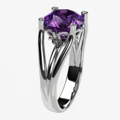 Bague Améthyste Ancienne En Or 18k Pour Femme 22 Bague Améthyste Ancienne En Or 18k Pour Femme -Vivalatina Boutiqe Bague amethyste ancienne 3