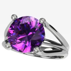 Bague Améthyste Ancienne En Or 18k Pour Femme 23 Bague Améthyste Ancienne En Or 18k Pour Femme -Vivalatina Boutiqe Bague amethyste ancienne 4