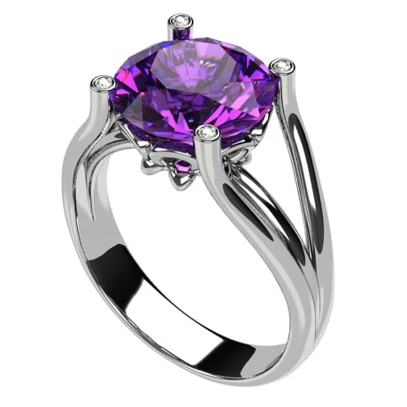 Bague Améthyste Ancienne En Or 18k Pour Femme 8 Bague Améthyste Ancienne En Or 18k Pour Femme – Image 6