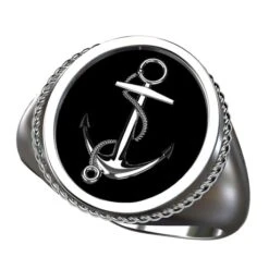 Bague Ancre De Marine 18 Bague Ancre De Marine -Vivalatina Boutiqe Bague ancre de marine 1
