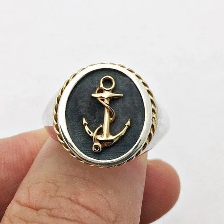 Bague Ancre De Marine 4 Bague Ancre De Marine – Image 2
