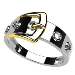 Bague Ceinture 25 Bague Ceinture -Vivalatina Boutiqe Bague ceinture argent or jaune 1