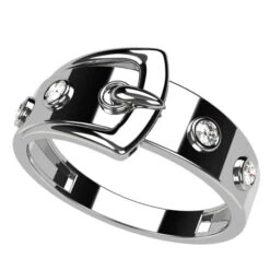 Bague Ceinture 29 Bague Ceinture -Vivalatina Boutiqe Bague ceinture or blanc diamant blanc 1