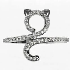 Bague Chat 24 Bague Chat -Vivalatina Boutiqe Bague chat diamant 2