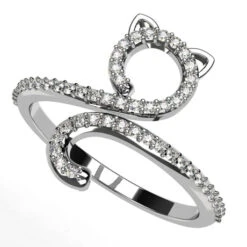 Bague Chat 26 Bague Chat -Vivalatina Boutiqe Bague chat diamant 4