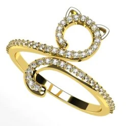 Bague Chat 29 Bague Chat -Vivalatina Boutiqe Bague chat diamant 7