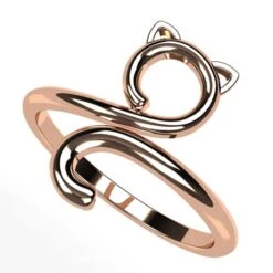 Bague Chat 32 Bague Chat -Vivalatina Boutiqe Bague chat or 1