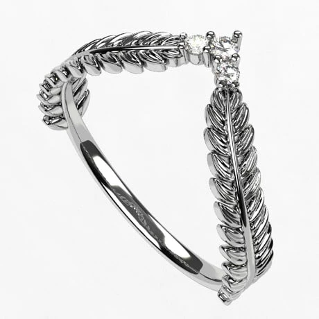 Bague Laurier En Chevron 4 Bague Laurier En Chevron – Image 2