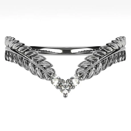 Bague Laurier En Chevron 5 Bague Laurier En Chevron – Image 3