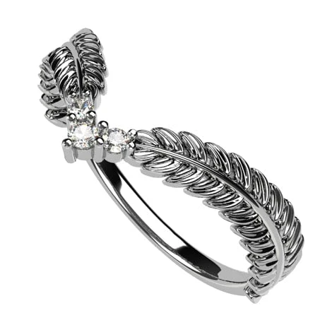 Bague Laurier En Chevron 6 Bague Laurier En Chevron – Image 4