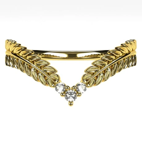 Bague Laurier En Chevron 8 Bague Laurier En Chevron – Image 6