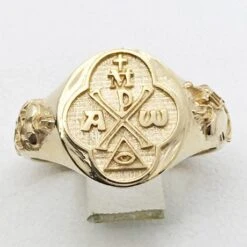 Bague Chrisme 14 Bague Chrisme -Vivalatina Boutiqe Bague chrisme or 4