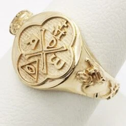 Bague Chrisme 19 Bague Chrisme -Vivalatina Boutiqe Bague chrisme or 8