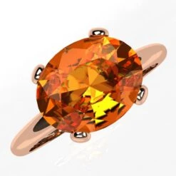 Bague Citrine En Or -Vivalatina Boutiqe Bague citrine or 11