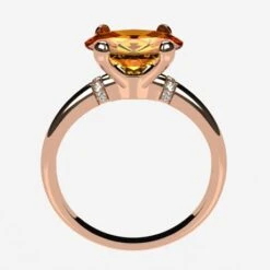 Bague Citrine En Or -Vivalatina Boutiqe Bague citrine or 13