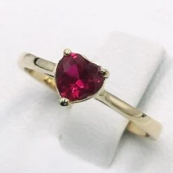 Bague Coeur Rubis -Vivalatina Boutiqe Bague coeur rubis1 2