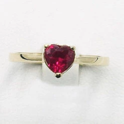 Bague Coeur Rubis -Vivalatina Boutiqe Bague coeur rubis 6