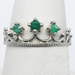 Bague Couronne De Princesse 40 Bague Couronne De Princesse -Vivalatina Boutiqe Bague couronne princesse emeraude 2