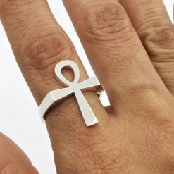 Bague Croix Ankh 33 Bague Croix Ankh -Vivalatina Boutiqe Bague croix ankh argent 8