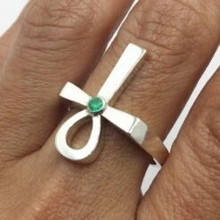 Bague Croix Ankh 24 Bague Croix Ankh -Vivalatina Boutiqe Bague croix ankh emeraude 10