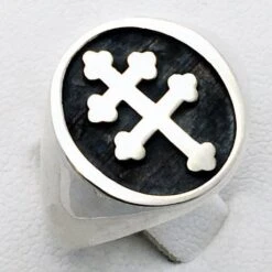 Chevalière Croix De Lorraine 18 Chevalière Croix De Lorraine -Vivalatina Boutiqe Bague croix de lorraine 3