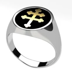 Chevalière Croix De Lorraine 15 Chevalière Croix De Lorraine -Vivalatina Boutiqe Bague croix lorraine 1