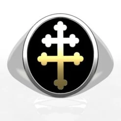 Chevalière Croix De Lorraine 13 Chevalière Croix De Lorraine -Vivalatina Boutiqe Bague croix lorraine 3