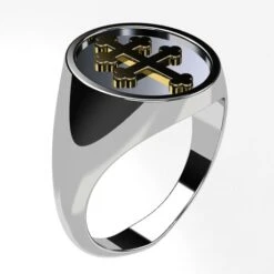 Chevalière Croix De Lorraine 16 Chevalière Croix De Lorraine -Vivalatina Boutiqe Bague croix lorraine 4