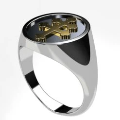 Chevalière Croix De Lorraine 14 Chevalière Croix De Lorraine -Vivalatina Boutiqe Bague croix lorraine 5